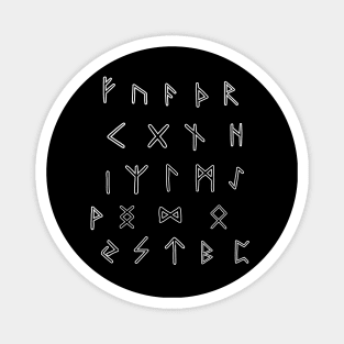 Nordic runes alphabet Magnet